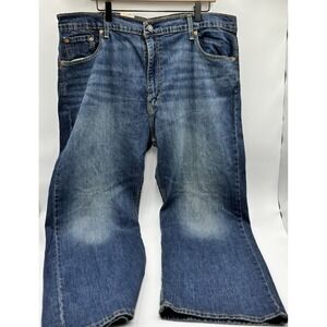 Levis 569‎ Jeans Men's 42 x 30 Loose Straight Dark Denim Distressed Baggy NWT